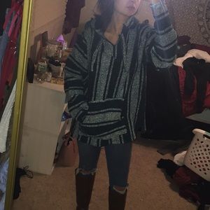 Blue Drug Rug Hoodie
